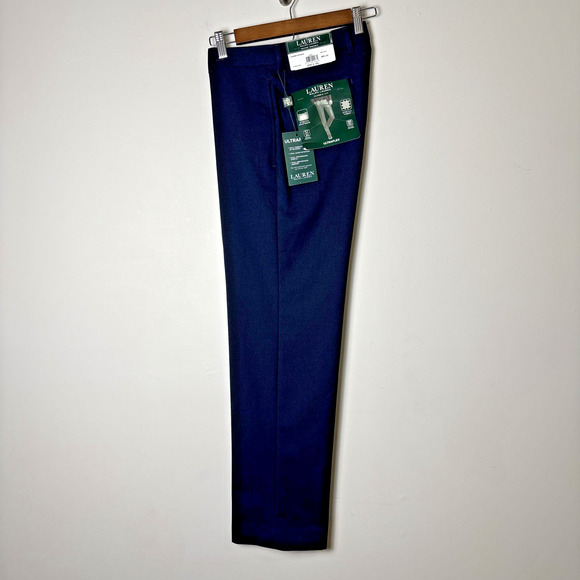 Lauren Ralph Lauren Mens Ultraflex Dress Pants 30X30 Blue Classic Fit Stretch - Picture 3 of 8